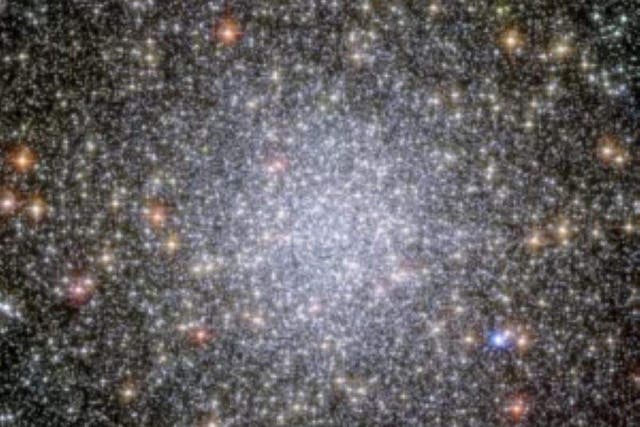 The dense ball of stars that makes up globular cluster 47 Tucanae (ATCA/PA)