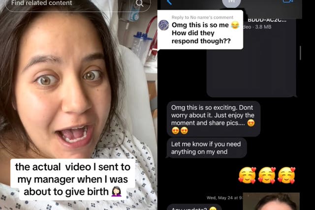 <p>Pregnant woman shares work update she sent her boss while giving birth</p>